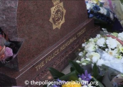 PC David Phillips Memorial With Flowers 4