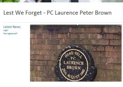 PC Laurence Brown Press Cutting Metropolitan Police Federation 1