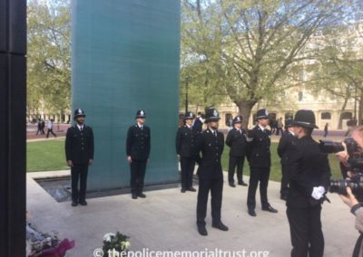 police officers by the national police memorial 2