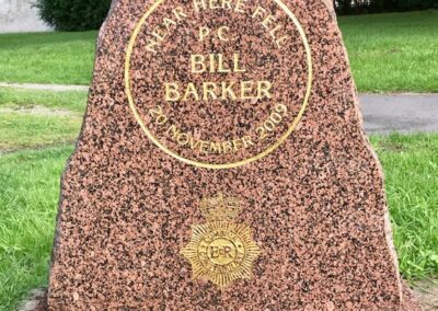 PC Bill Barker Memorial Stone