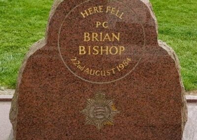 PC Brian Bishop Memorial Stone