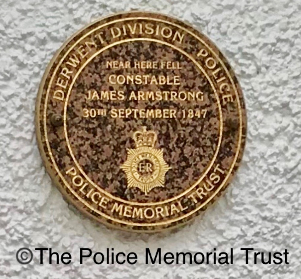 Constable James Armstrong Memorial Plaque