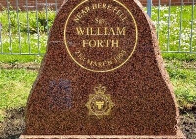 Sgt William Forth Refurbished Memorial