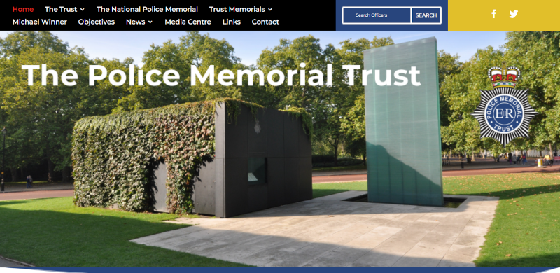the police memorial trust homepage screenshot