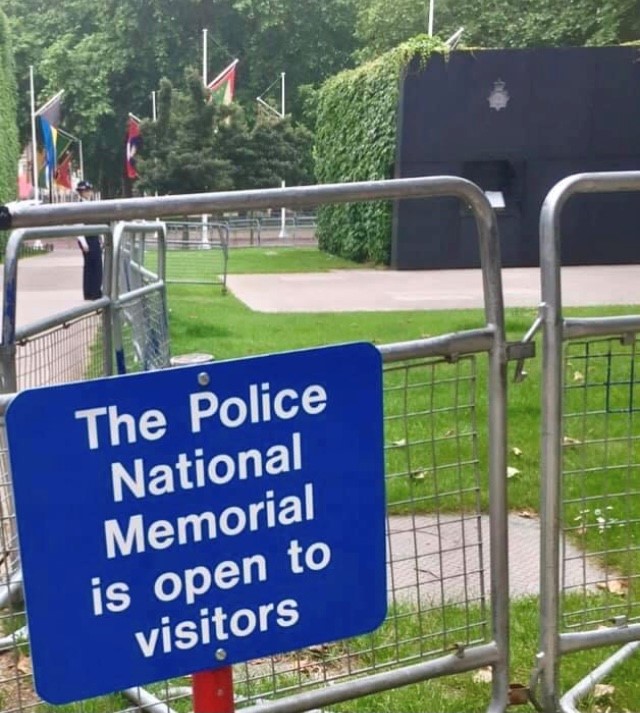 the police national memorial is open to visitors
