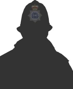 no image silhouette with The Police Memorial Trust emblem