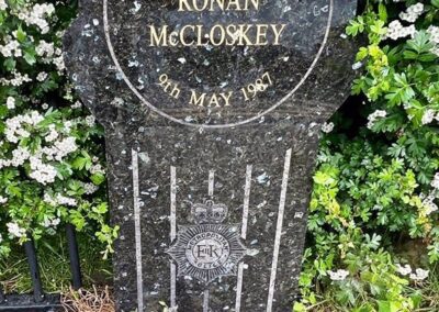 PC Ronan McCloskey Memorial Floral Tribute 09 05 2023