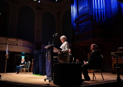 Geraline giving speech